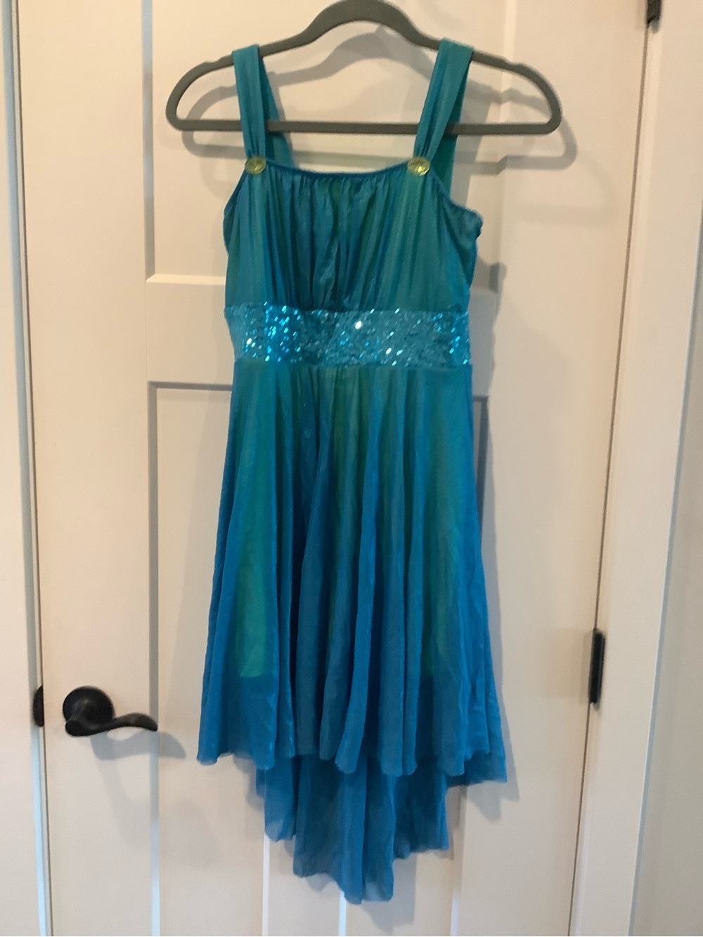 Revolution Teal and Aqua Girls' Dance Costume Dress